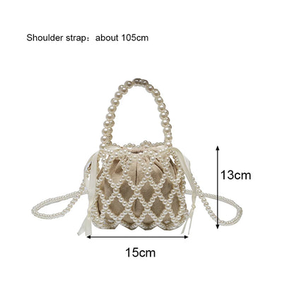 Luxury Retro Beaded Bucket Bag