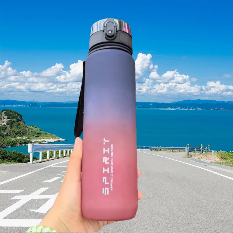 Motivational Sports Water Bottle - Leak-Proof BPA-Free Gym Jug 500-1000ml - 10