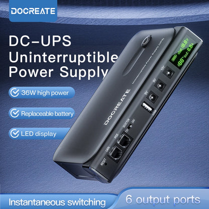 36W Mini DC UPS Backup Power Supply for Router & CCTV - Uninterruptible
