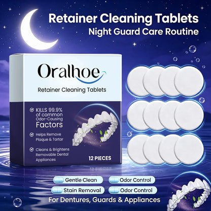 Denture & Retainer Cleaning Tablets - Deep Cleansing Effervescent Dental Care