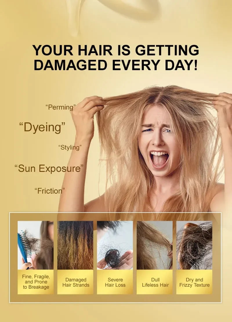 Amino Acid Revitalizing Hair Oil - Deep Nourishing & Frizz Control Treatment