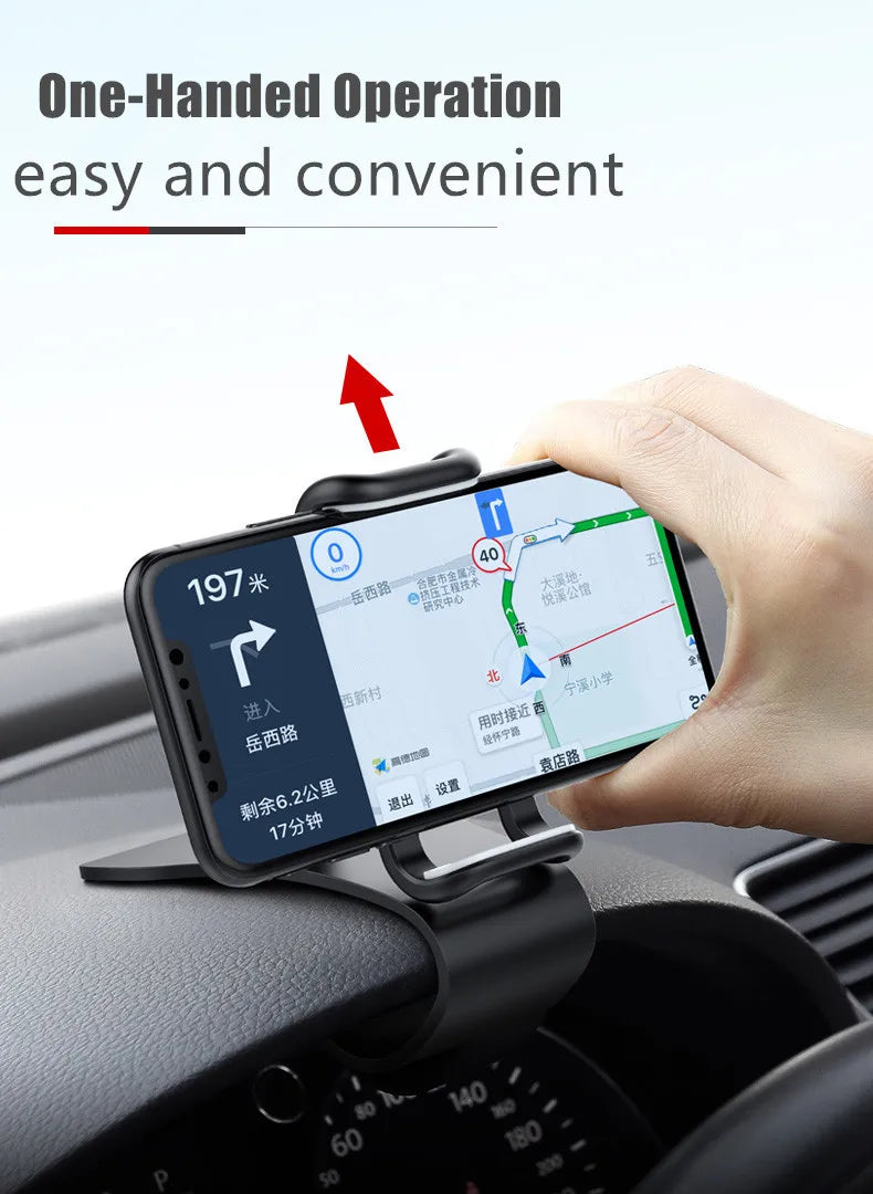 Universal Car Phone Holder Clip Dashboard Mount Stand for GPS Navigation
