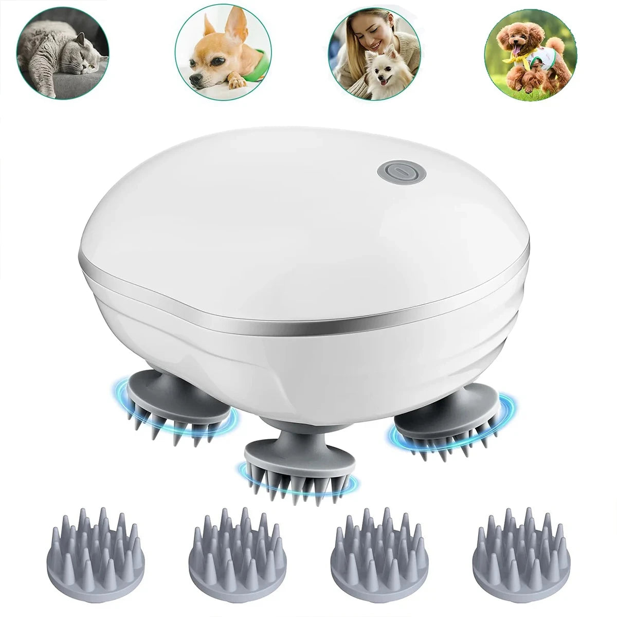 Electric Scalp Massager with Red Light Therapy for Hair Care - 7