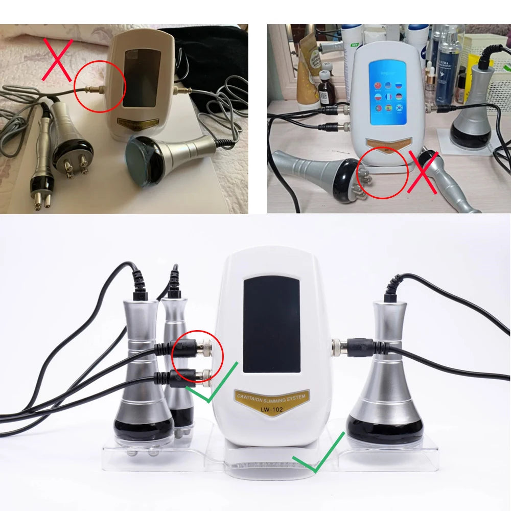 40K Ultrasonic Cavitation RF Body Shaping & Facial Skin Tightening Slimming Machine