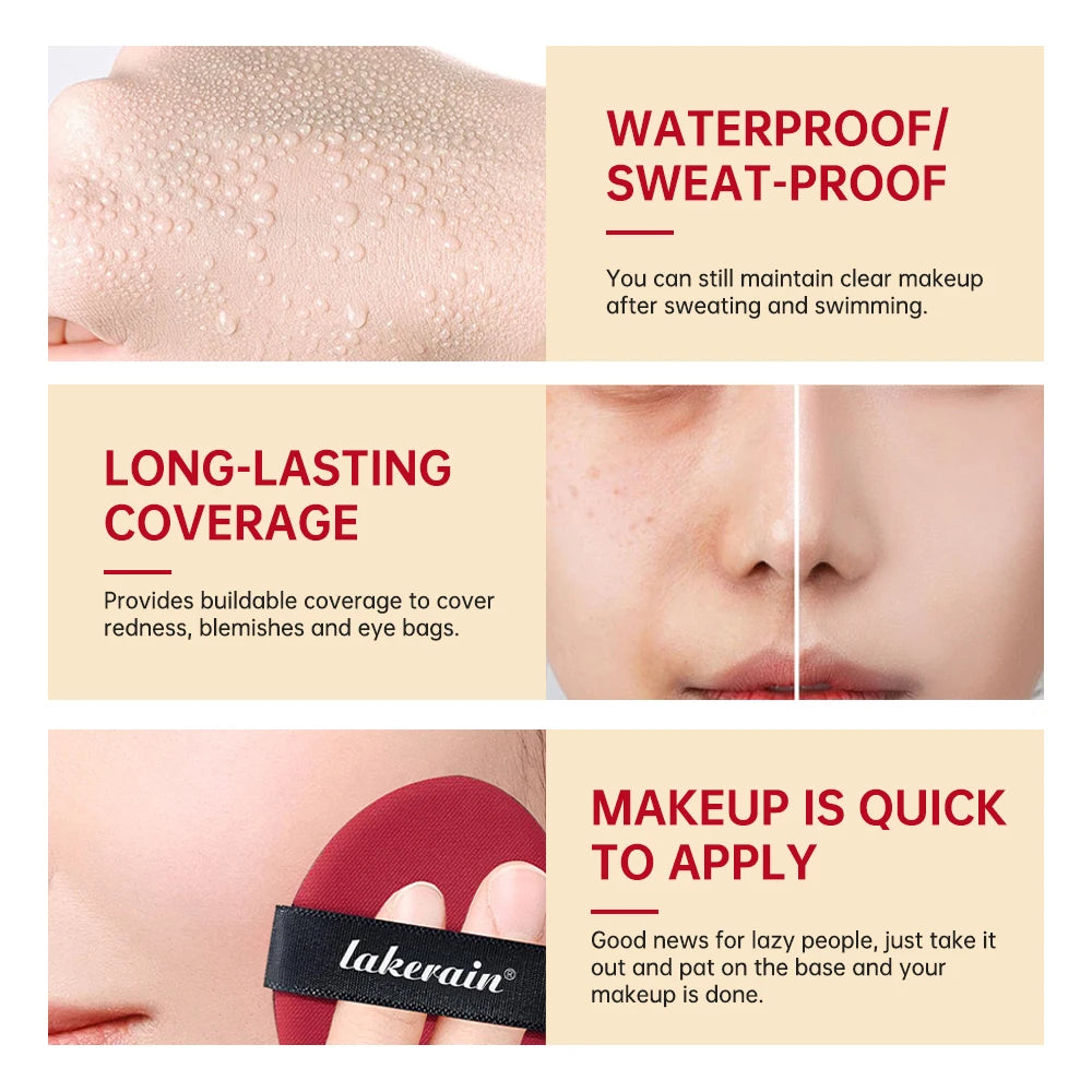 72H Waterproof Semi-Matte Cushion Foundation with Sunscreen
