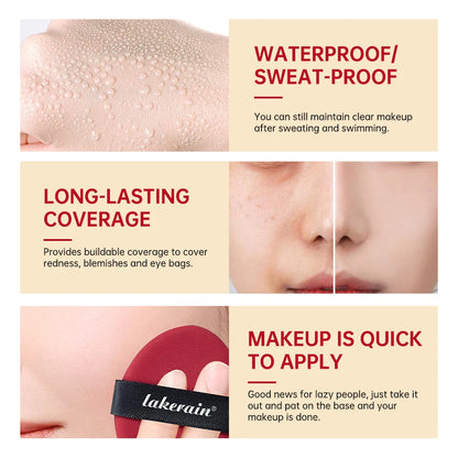 72H Waterproof Semi-Matte Cushion Foundation with Sunscreen