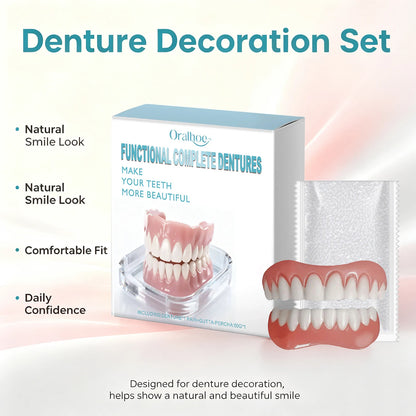 Instant Cosmetic Denture Kit – Temporary Smile Improvement & Natural Teeth Veneers