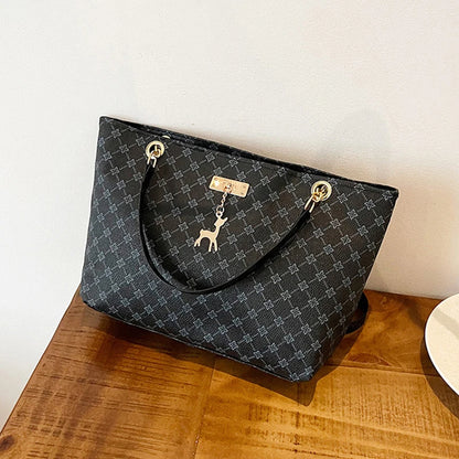 Luxury Vintage PU Tote Bag