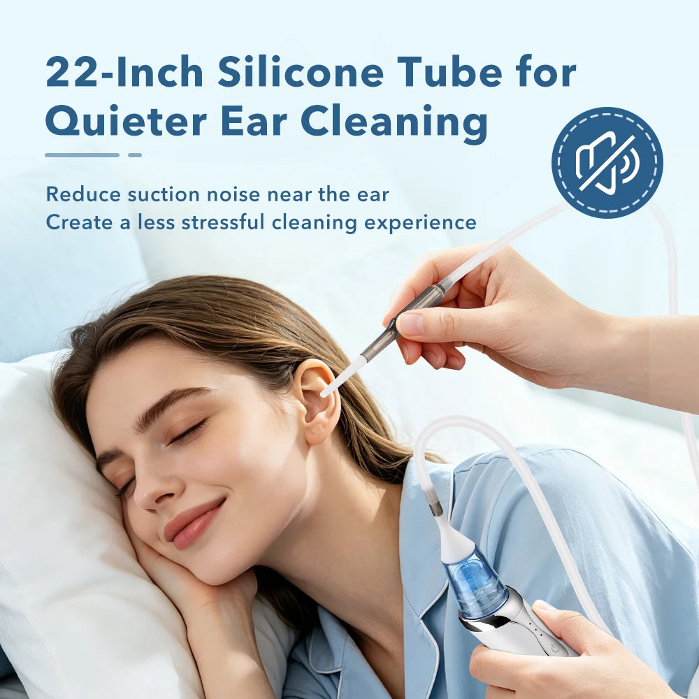 Electric Baby Ear Wax Removal Vacuum Cleaner with LED Light & 3 Suction Levels