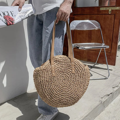 Luxury Woven Summer Straw Tote