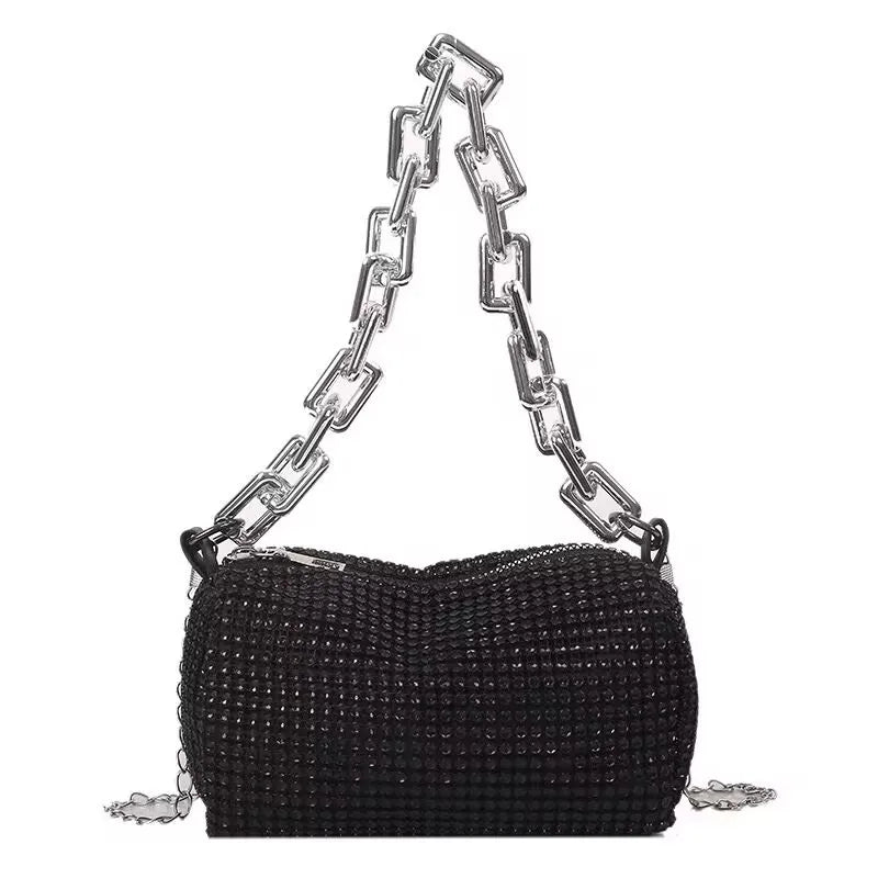 Luxury Glitter Rhinestone Bucket Bag