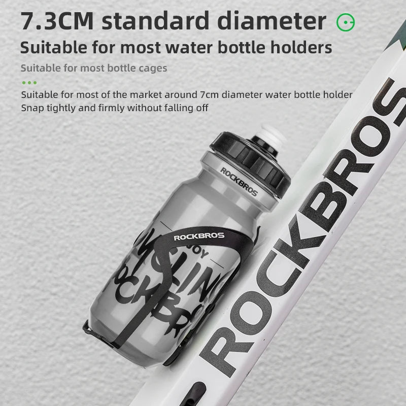 600ml Squeeze Sports Water Bottle - Leak-Proof Cycling & Fitness Bottle - 5