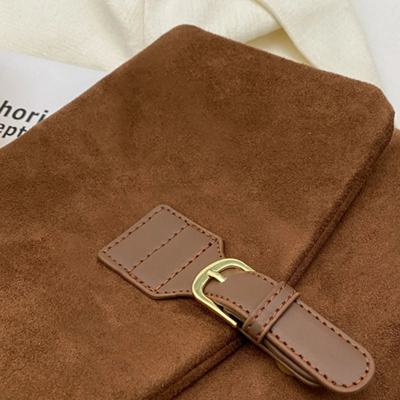 Luxury Vintage Suede Hobo Bag