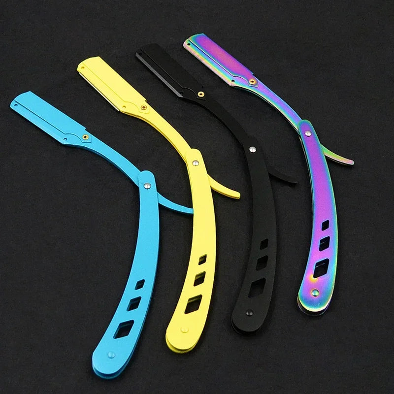 Professional Stainless Steel Folding Straight Razor for Men and Women