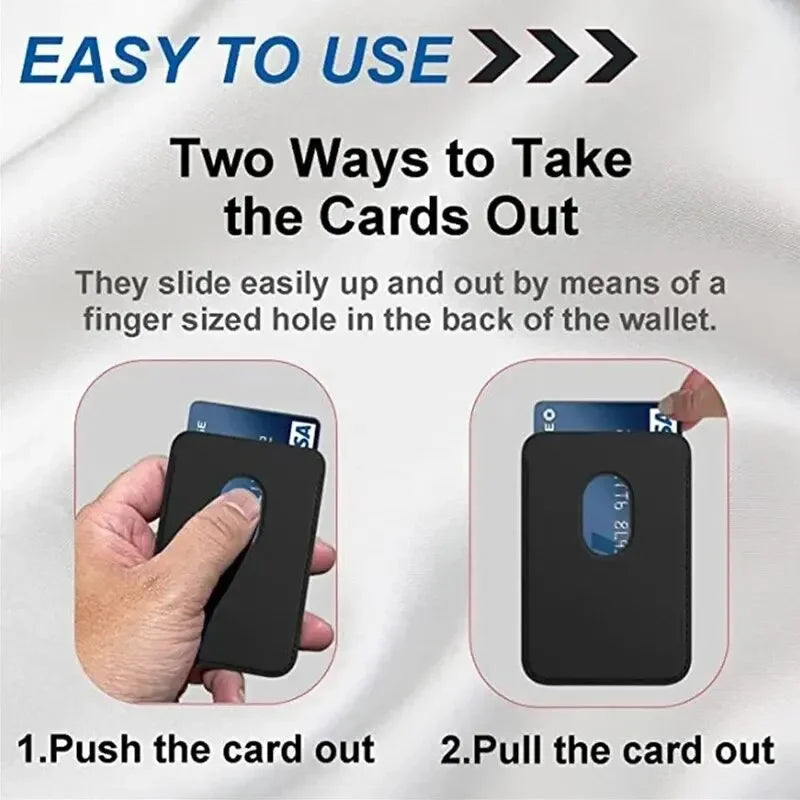 Magnetic Leather Wallet Case for iPhone 15, 14, 13 & 12 Series - 4