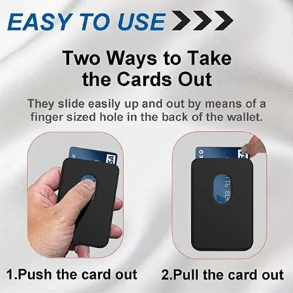 Magnetic Leather Wallet Case for iPhone 15, 14, 13 & 12 Series