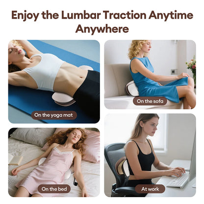 Electric Lumbar Traction Massager with Heat & Vibration