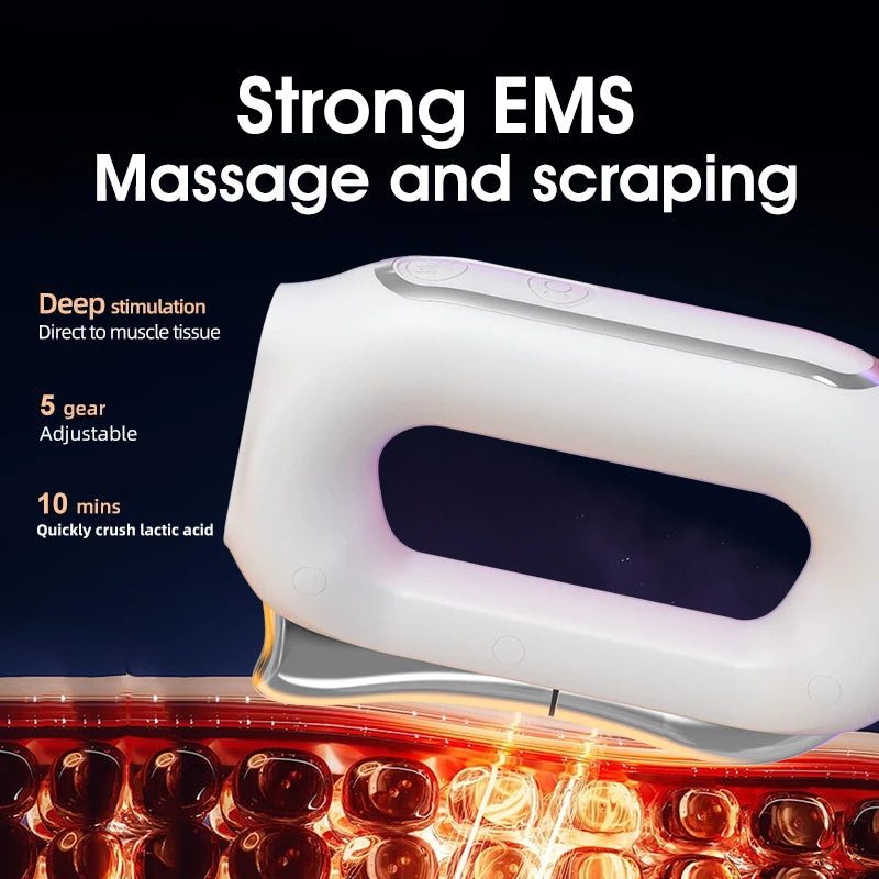 Electric Fascia Muscle Massage Blade Tool - Portable EMS Vibration Recovery Device - 3