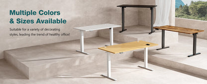 Electric Standing Desk - Ergonomic Height Adjustable Sit Stand Workstation