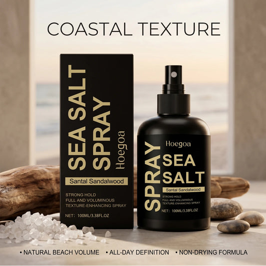 Sea Salt Hair Texturizing Spray for Voluminous Beach Waves & Strong Hold