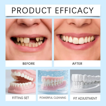 Comfort Fit Silicone Cosmetic Dentures for Instant Smile Transformation