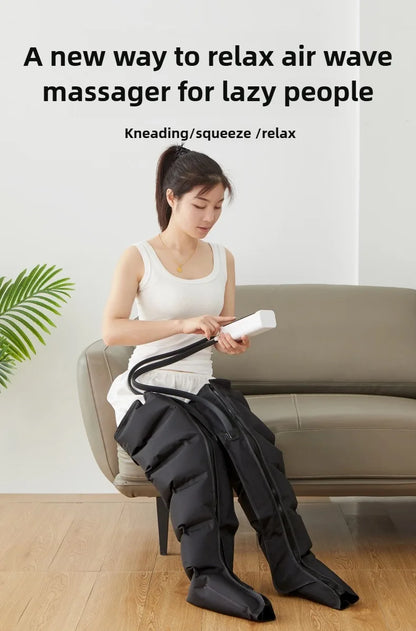 Air Compression Leg & Foot Massager for Circulation and Pain Relief