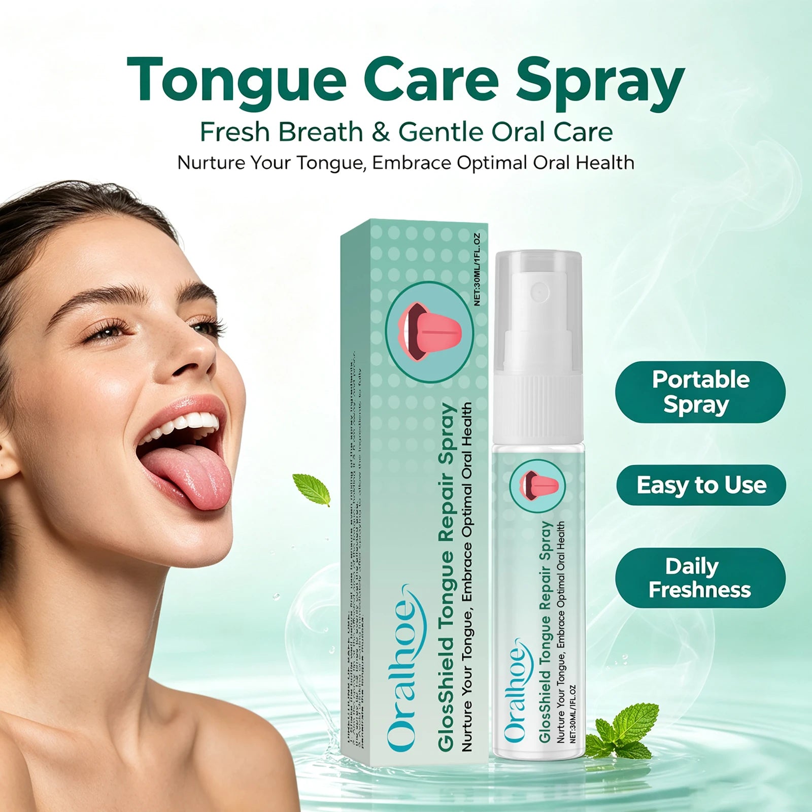 Tongue Coating & Bad Breath Repair Spray – Natural Oral Hygiene Care - 3