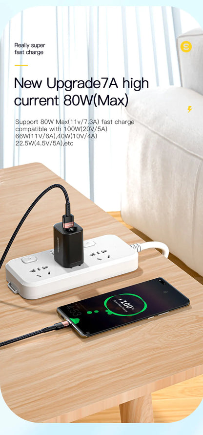 Essager 100W Fast Charging USB-C Cable - High-Speed Data Sync & Power