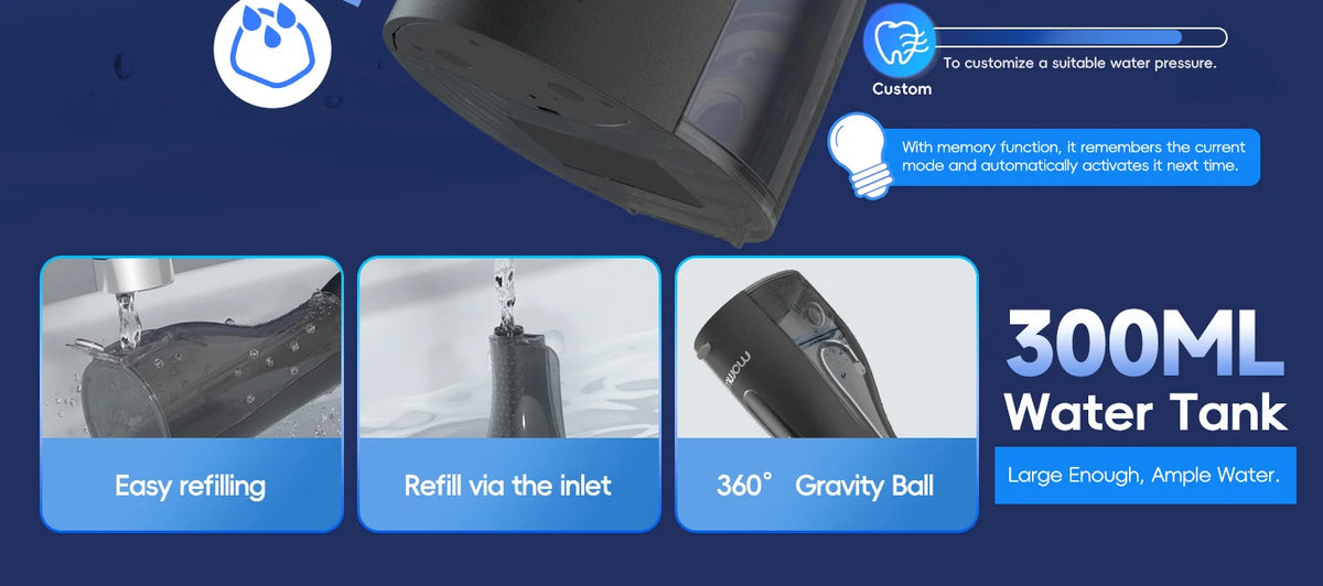 Cordless Water Flosser for Teeth Deep Cleaning & Gum Health