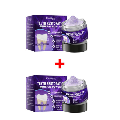 Purple Teeth Whitening Powder - Deep Stain Removal & Enamel Repair Formula