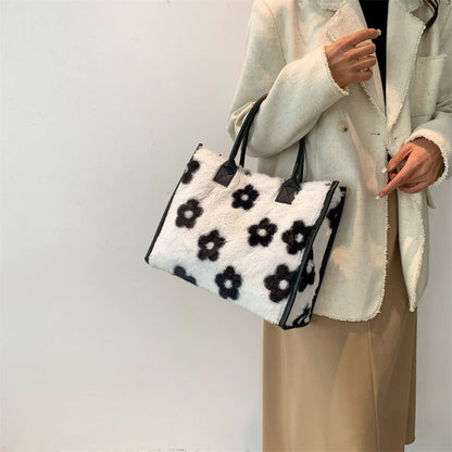 Leopard Faux Fur Tote