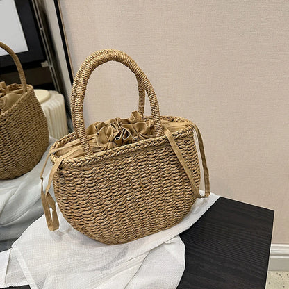 Luxury Handmade Straw Tote