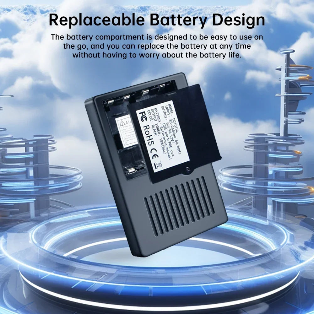 Mini UPS DC Power Supply for Routers, WiFi & Security Cameras (18W)
