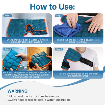 Large Reusable Back Ice Pack & Hot Cold Therapy Wrap