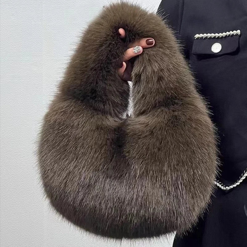 Luxury Soft Plush Bucket Bag