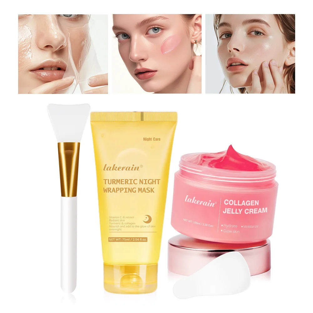Overnight Collagen Wrapping Mask - Hydrating Peel-Off Facial Gel - 45
