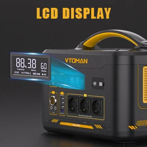 VTOMAN Portable Power Station 1548Wh LiFePO4 Solar Generator for Camping