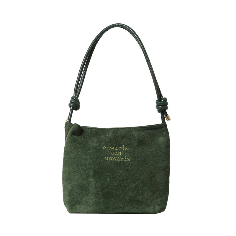Luxury Retro Suede Tote
