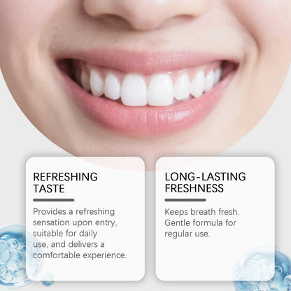 Anti-Stain Teeth Whitening Mouthwash - Alcohol-Free Daily Oral Care & Fresh Breath