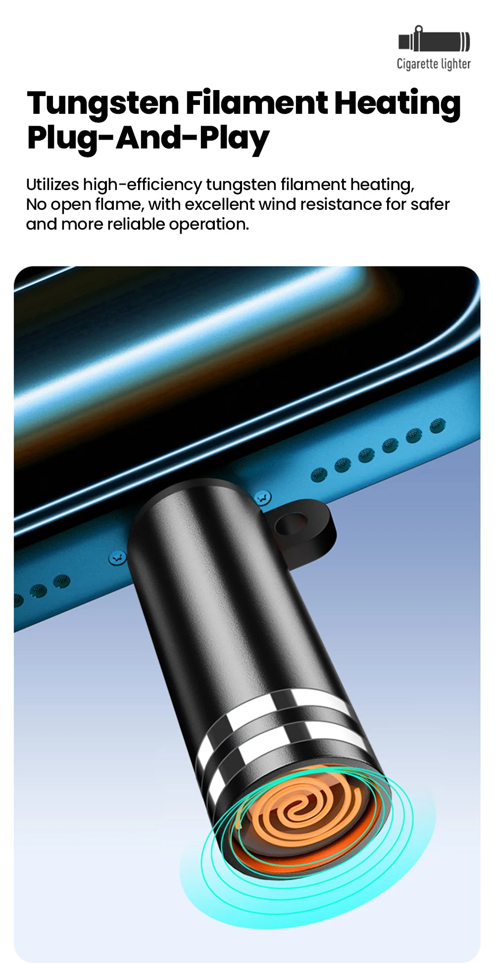 Mini USB-C Portable Cigarette Lighter - Instant Flameless Igniter