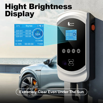 Smart EV Charging Station: Type 2 Wallbox with WiFi, App & Load Balancing
