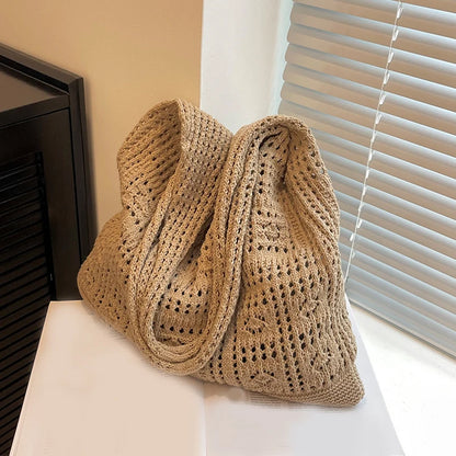 Luxury Hollow Crochet Tote