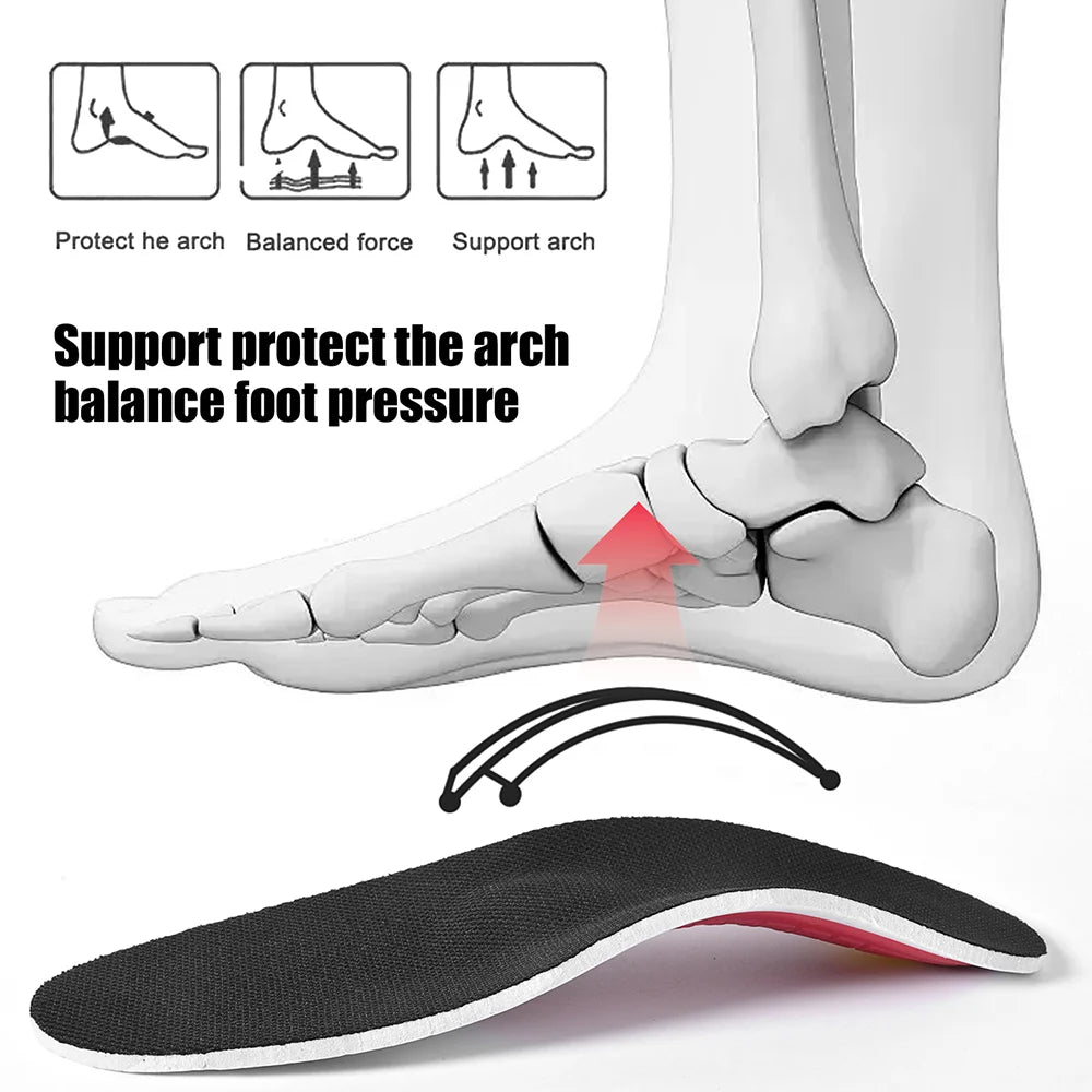 Orthopedic Arch Support Insoles - Pain Relief Memory Foam Shoe Inserts