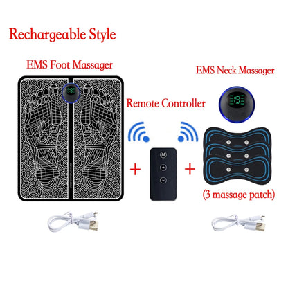 EMS Foot Massager Mat - Portable Electric Muscle Stimulation Therapy