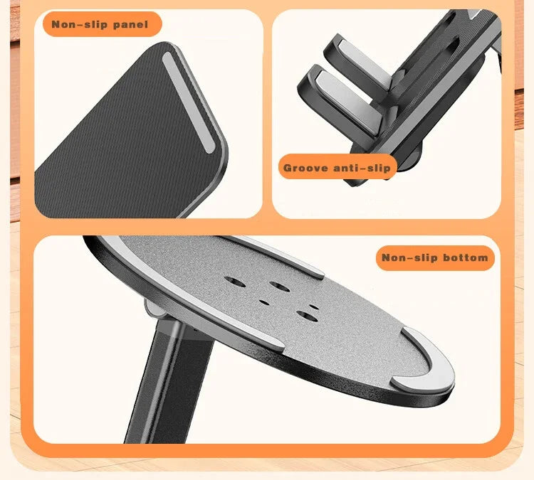 Foldable 360° Rotating Desktop Phone Stand - Universal Adjustable Holder - 15