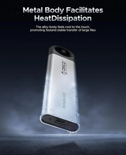 ORICO Portable External SSD - High-Speed 1TB Solid State Drive for Gaming