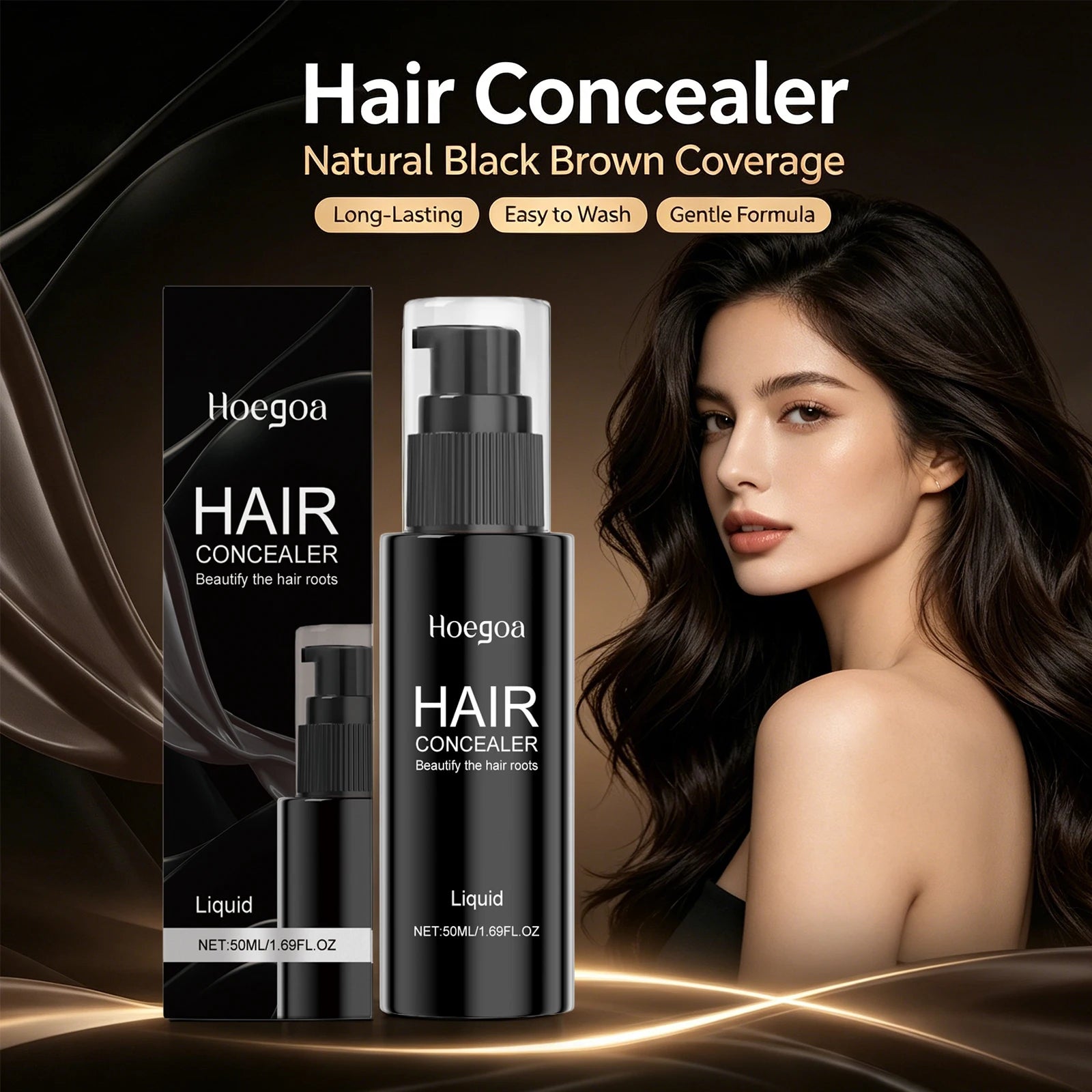 Instant Hairline & Root Concealer – Natural Gray Hair Coverage & Volume Filler - 4
