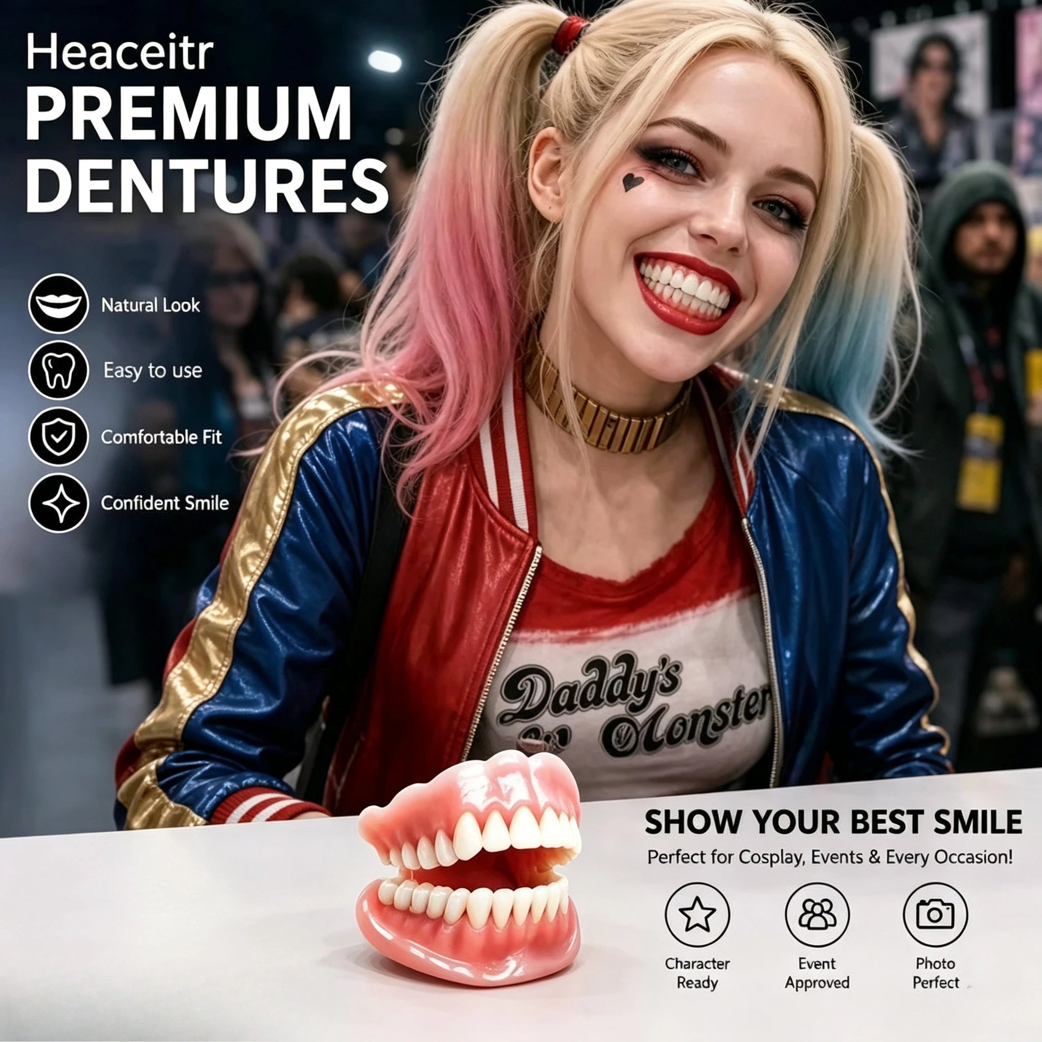 Instant Snap-On Smile Veneers – Custom Fit Reusable Cosmetic Teeth Restoration - 2
