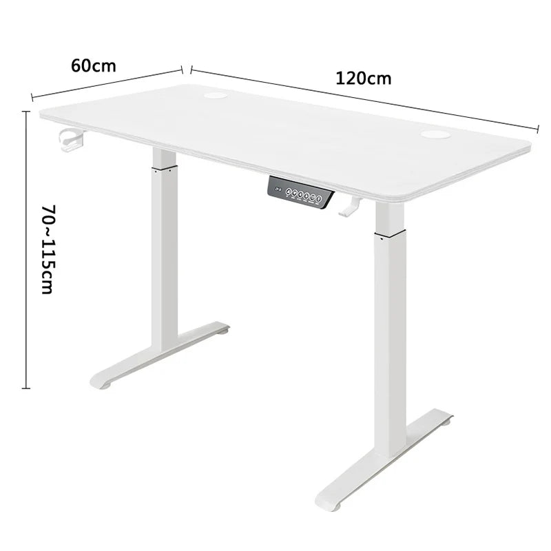 Electric Height Adjustable Standing Desk - Motorized Sit-Stand Home Office - 24