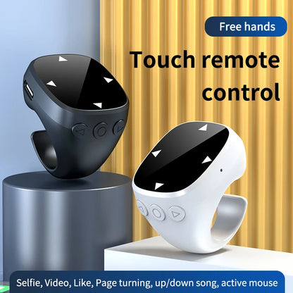 Smart Bluetooth Fingertip Ring Remote Control - TikTok Scroller & Camera Shutter